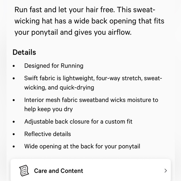 Lululemon fast and free pony tail running hat NWT color in PSNT - Picture 5 of 6